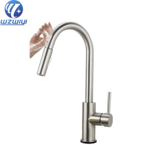 2019 Pull out 304 stainless steel touch sense kitchen faucet