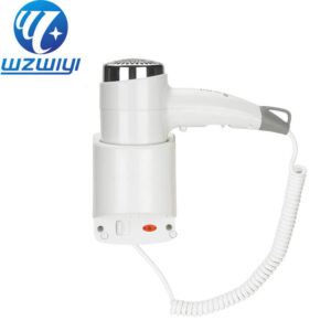 H-709D surface-mounted bathroom hair dryer, 1200W, 2 heat settings, wall installation