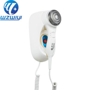 H-716C hair dryer with 13m/s airflow, 1200W, 2 heat settings, wall-mounted