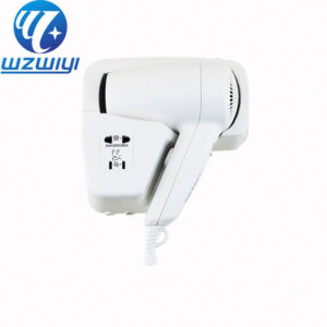 H-729AR hair dryer with 13m/s airflow, 1200W, 2 heat settings, wall-mounted