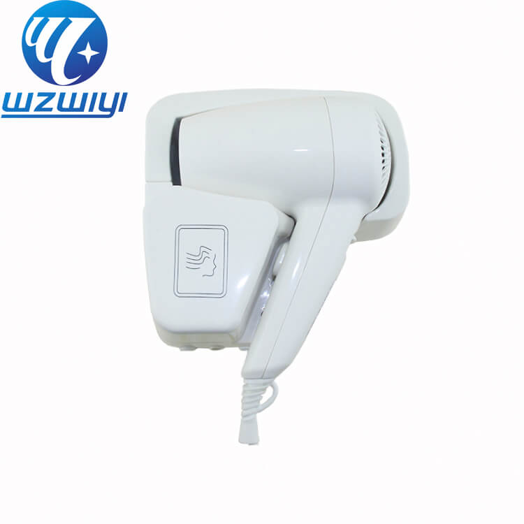 1200W wall-mounted hair dryer H-729AR-PS, CE / RoHS, 2 heat settings for hospitality