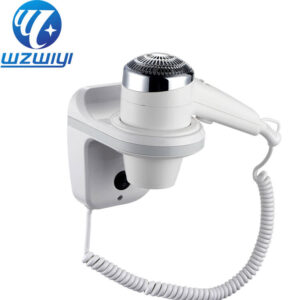H-730A 1200W guest room hair dryer, 2 heat settings, wall-mounted, white ABS plastic body