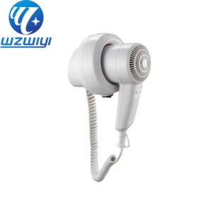 Wholesale wall-mounted hair dryer H-736A, 1200W, 2 heat settings, ABS housing, for hotel projects