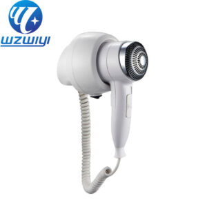 white ABS plastic bathroom hair dryer unit H-736D, 1600W, wall-mounted design, 3 heat settings with cool air