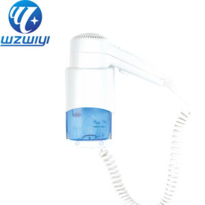 H-738A1 wall-mounted hair dryer, white ABS plastic, 1200W, 2 heat settings