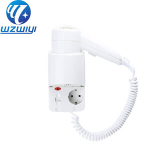 H-738A2 hair dryer with 13m/s airflow, 1200W, 2 heat settings, wall-mounted