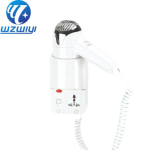 H-738B3 surface-mounted bathroom hair dryer, 1200W, 2 heat settings, wall installation