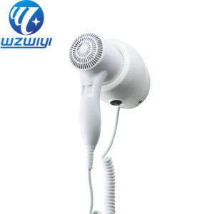 H-739 wall-mounted hair dryer, white ABS plastic, 1800W-2200W, 2 heat settings
