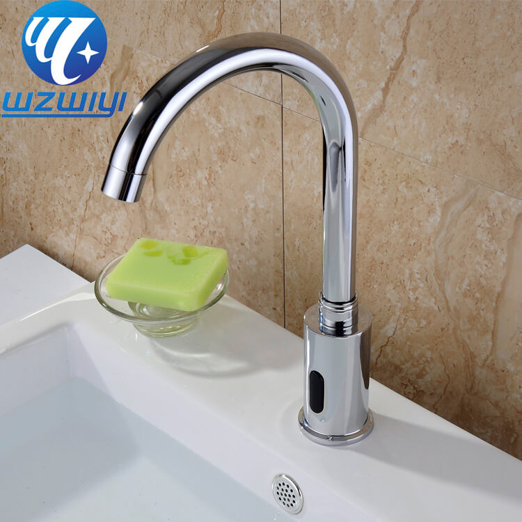 Commercial Infrared Sensor Faucet – Touchless Automatic Basin Tap, Chrome Brass, Ceramic Cartridge - Image 2
