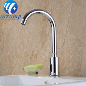Commercial Infrared Sensor Faucet – Touchless Automatic Basin Tap, Chrome Brass, Ceramic Cartridge