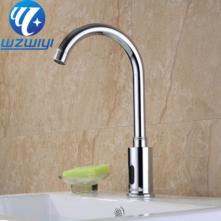 Commercial Infrared Sensor Faucet – Touchless Automatic Basin Tap, Chrome Brass, Ceramic Cartridge