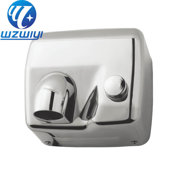 F-844 Hand Dryer — Brushed Stainless Steel front view